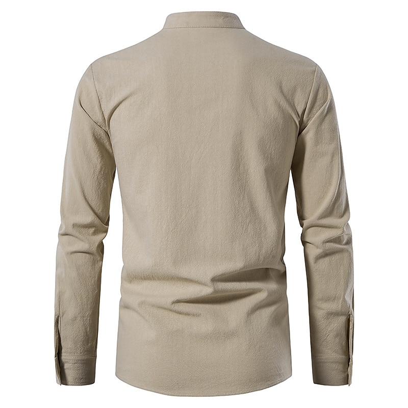 Retro Vintage Medieval Renaissance Blouse / Shirt Cosplay Costume Outfits Ren Faire Pirate Viking Crusader Men's Viking Fantasy Halloween Carnival Masquerade Casual Daily LARP Ren Faire Adults Shirt 2025 - $43.99 –P10