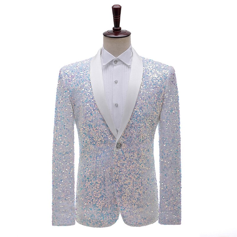 Schijf Jaren '80 Jas Gemaskerd Bal Hippie Schijf Lovertje Voor heren Carnavalskostuum Evenement / Feest Vrijgezellenfeest Prideparade Volwassenen Jas 2025 - $154.99 –P4