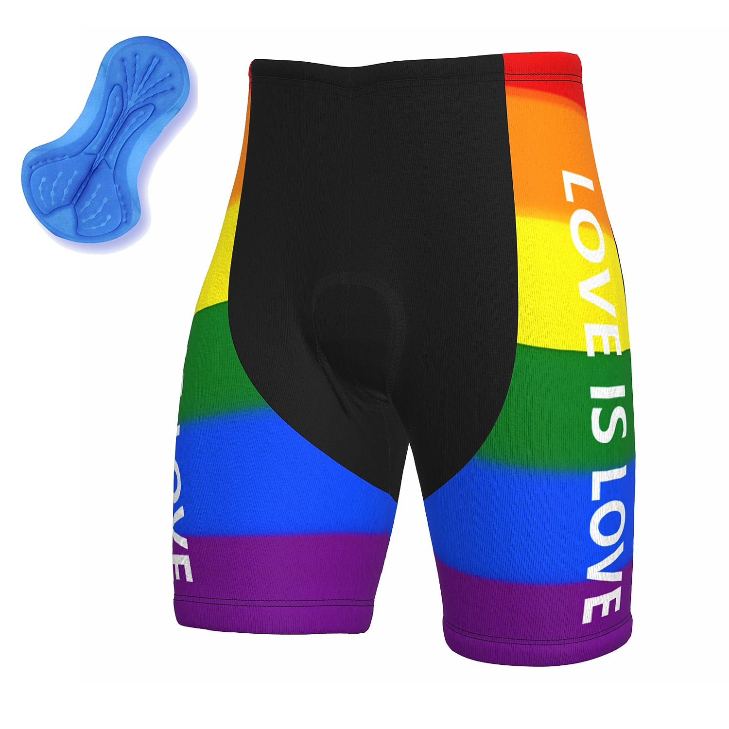 Men's Rainbow Cycling Road Shorts Bike Shorts Cycling Padded Shorts Bike Padded Shorts / Chamois Mountain Bike MTB Road Bike Cycling Sports 3D Pad Cycling Quick Dry Moisture Wicking Yellow Red Spandex 2026 - $28.99 –P2