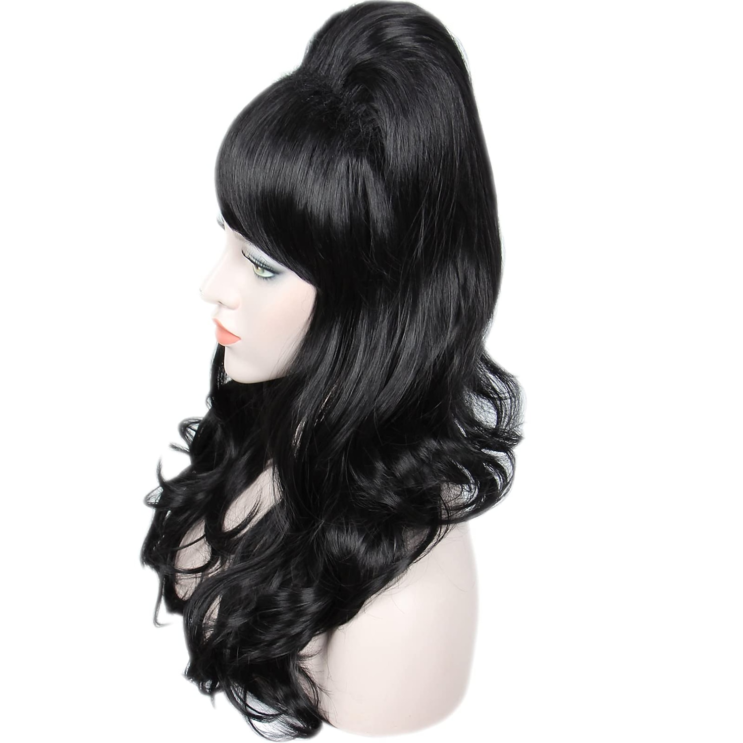 Parrucca lunga ondulata rossa rame grande parrucca a nido d'ape per abbigliamento degli anni '50 e '80 parrucche di Halloween del 2026 a $22.99 –P10