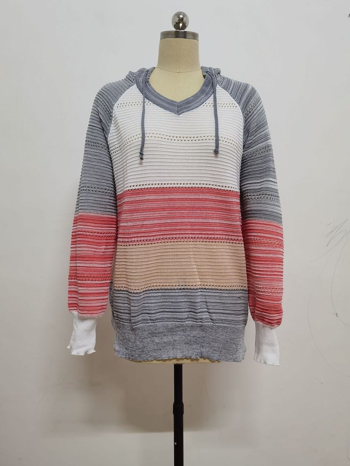 Mujer Suéter de punto Casual Suave Bloque de color Croché Con Capucha Delgado Manga Larga Sayo Tejer Trabajo Diario Festivos Negro Vino Otoño Invierno 2025 - $37.99 –P7