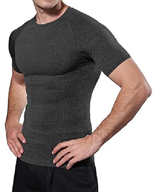 tricou pentru bărbați de modă musculare pentru antrenament de gimnastică cămașă cu mânecă scurtă culturism atletic tricou stretch topuri negru 2026 - $12.49 –P5