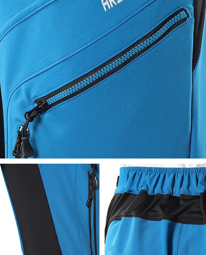 בגדי ריקוד גברים מכנסי רכיבה באגי מכנסי אופניים אופניים מכנסיים קצרים מכנסיים קצרים רחבים התאמה רגועה רכיבת הרים רכיבת כביש ספורט 3D לוח ייבוש מהיר רוכסן עמיד למים רך שחור ירוק צבא ביגוד 2026 - $59.99 –P14