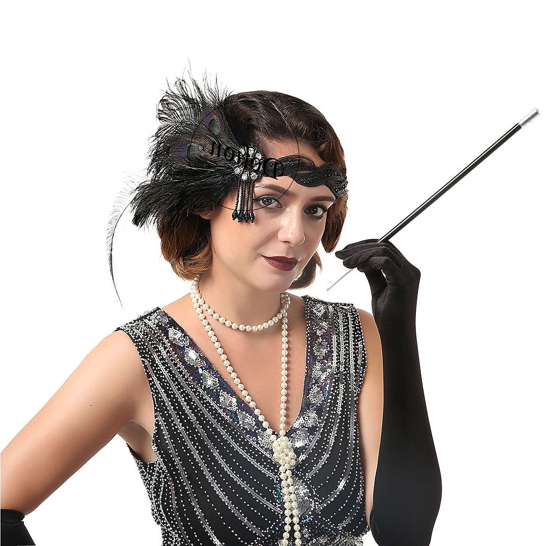 Årgang De livlige 20-årene 1920-tallet Fjær Hodebånd Den store Gatsby Charleston Bryllupsgjest Fjær Kostyme Dame Fest Skoleball Bryllupsfest Voksne Hodeplagg Alle årstider 2025 - $17.99 –P4