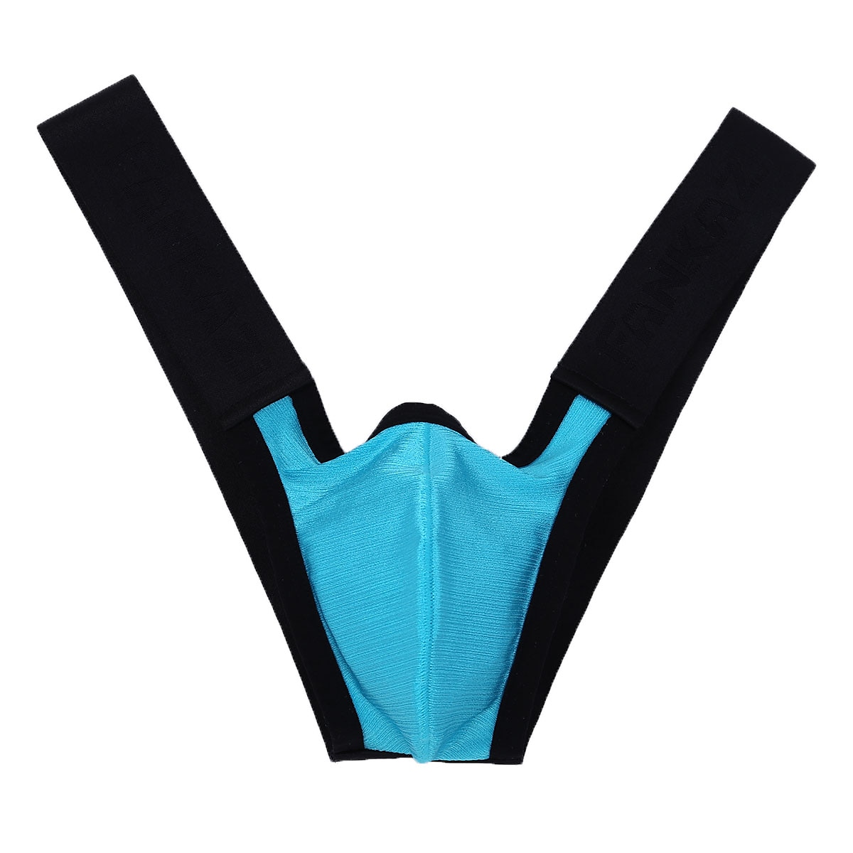Férfi 1 csomag Szexi bugyi Jockstrap U Konvex Nejlon Tiszta szín Közepes csípő Fekete Fehér 2025 - $9.99 -P1