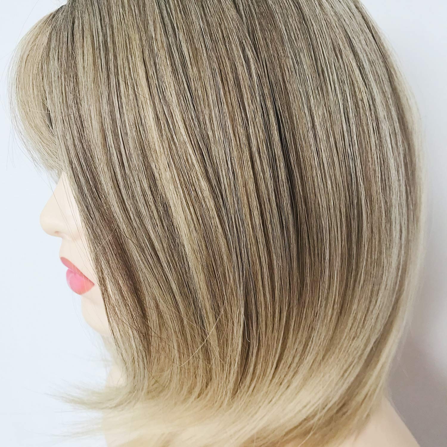 Synthetische Perücken Locken Mit Pony Maschinell gefertigt Perücke Kurz A1 Synthetische Haare Damen Cosplay Weich Modisch Blond / Freizeitskleidung / Party / Abend / Täglich 2025 - $22.99 –P7