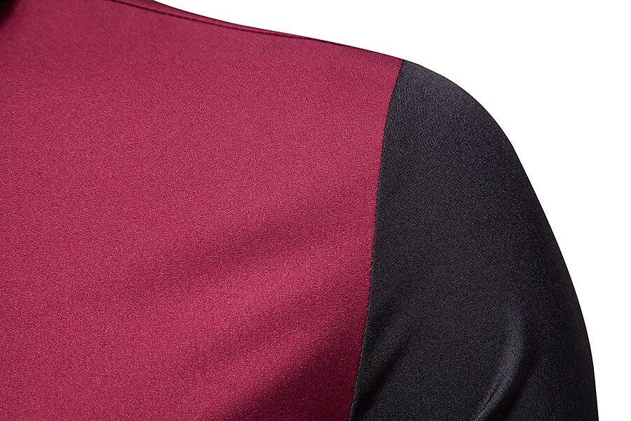 herrskjorta utan tryck färgblock plus size stativ krage dagligen långärmade toppar mode blå vin gula sommarskjortor 2025 - $16.49 –P1