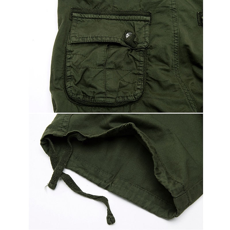 Herre Cargoshorts Shorts til turbruk Benetrekk Multi lomme Flere lommer عادي Kamuflasje Farge Pustende Utendørs Knelengde Avslappet Daglig Gatemote Stilfull Gul Militærgrønn Mikroelastisk 2025 - $28.99 –P12