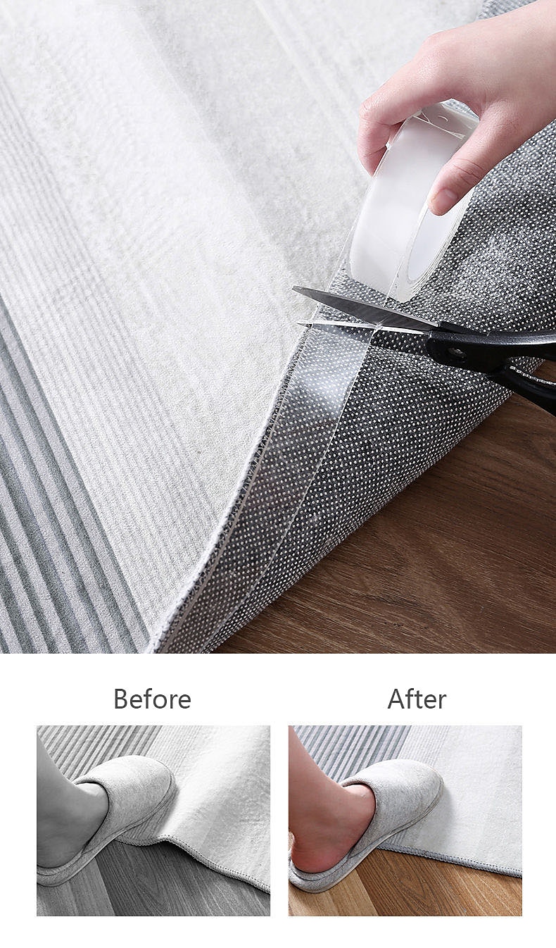 Double Sided Tape Tape Waterproof Wall Tape Reusable Heat Resistant Bathroom Home Decoration Tapes Transparent Strips Transparent Tape Poster Carpet Tape for Paste Items 3x200cm(1x79in） 2025 - $6.99 –P7