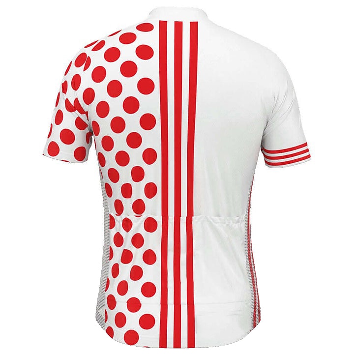 Herr Cykeltröja Kortärmad Cykel Tröja Överdelar med 3 bakfickor Bergscykling Vägcykling Andningsfunktion Snabb tork Fuktabsorberande Reflexremsa Svart Vit Gul Prickig Polyester sporter Kläder 2025 - $23.19 –P7