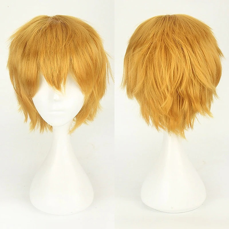 s parrucche cosplay per uomini e donne parrucca anime in fibra resistente al calore parrucche di halloween da 12 pollici del 2025 a $16.99 –P16