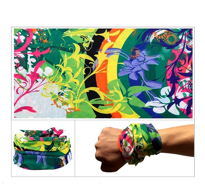 Neck Gaiter Neck Tube Scarf Bandana Sports Scarf Face Mask Floral Botanical Sunscreen High Breathability (>15,001g) Bike / Cycling Random Colors Winter for Men's Women's Adults' Running Cycling 2025 - $5.49 –P4