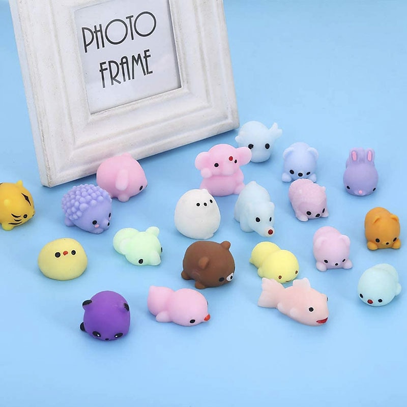 10Pcs/set Mochi Squishy Toys Mini Squishies Kawaii Animal Squishys