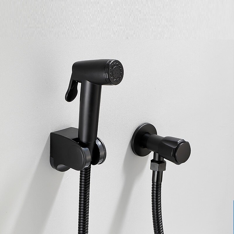 Bidet manuale in abs in acciaio inox 304 semplice spruzzatore per doccia nero testa di lavaggio lavaggio a mano pistola a spruzzo per toilette nera del 2025 a $40.99 –P2