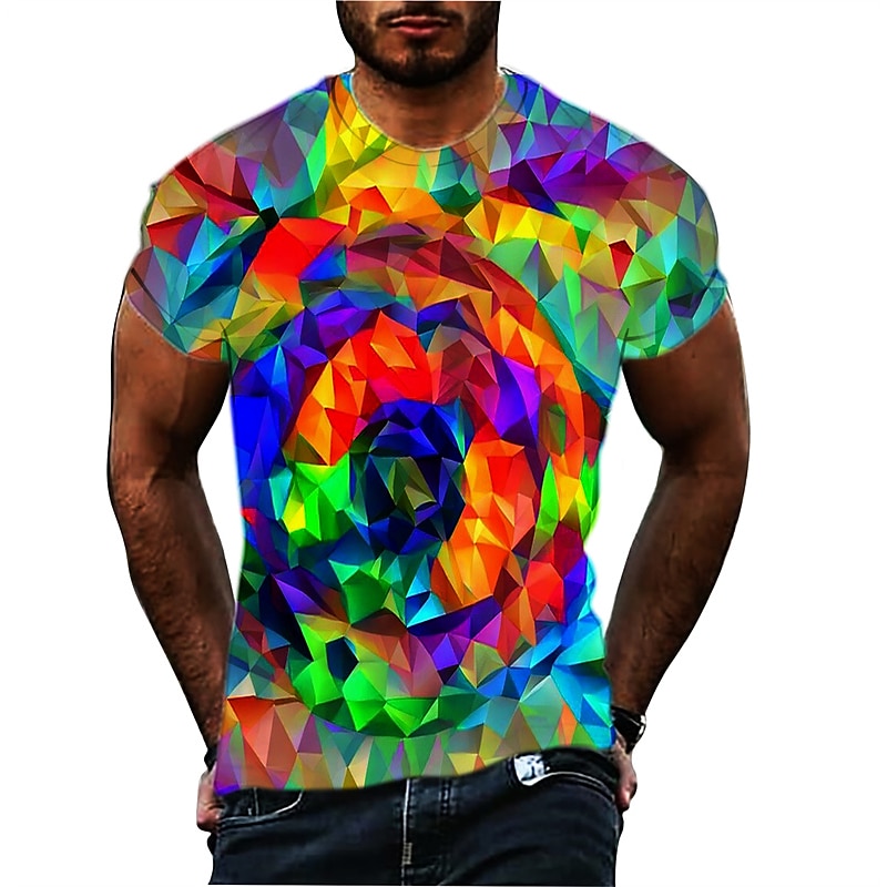 Voor heren Grote maten T-shirt Groot en klein Grafisch Strakke ronde hals Afdrukken Korte mouw Zomer Ontwerper Klassiek Casual Groot en klein Dagelijks Sport Tops 2025 - $18.99 –P2