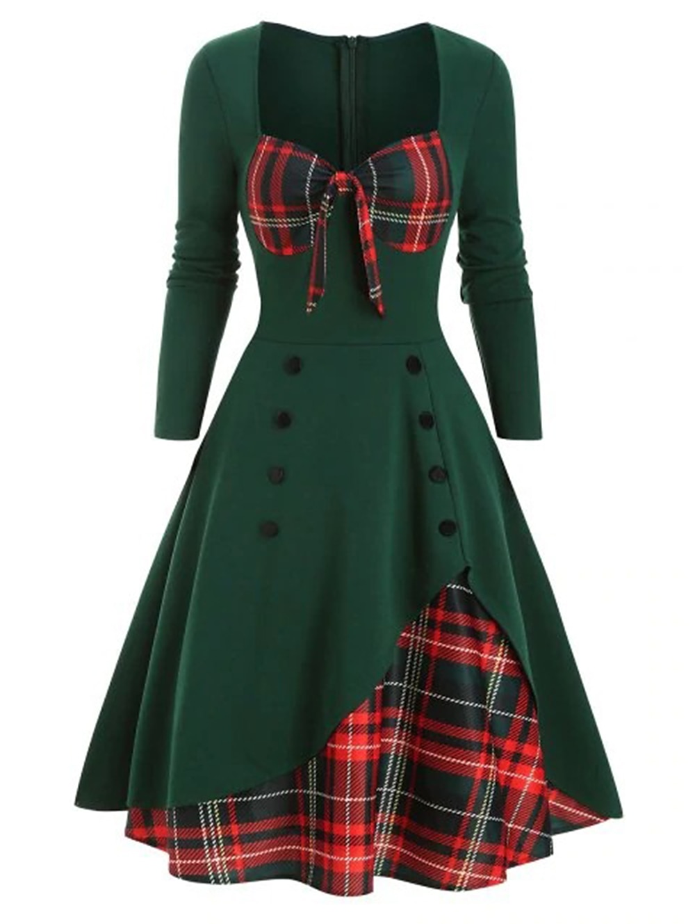 festival swing dress Customizable Atomic Print Swing dress with Pockets retro inspired special occasion dress festival dress