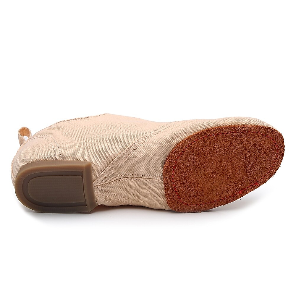 pantofi de dans jazz de pânză neagră pentru femei cu design cu șireturi – încălțăminte confortabilă și ușoară pentru dansul jazz, de sală, latin și social 2025 - $32.99 –P5