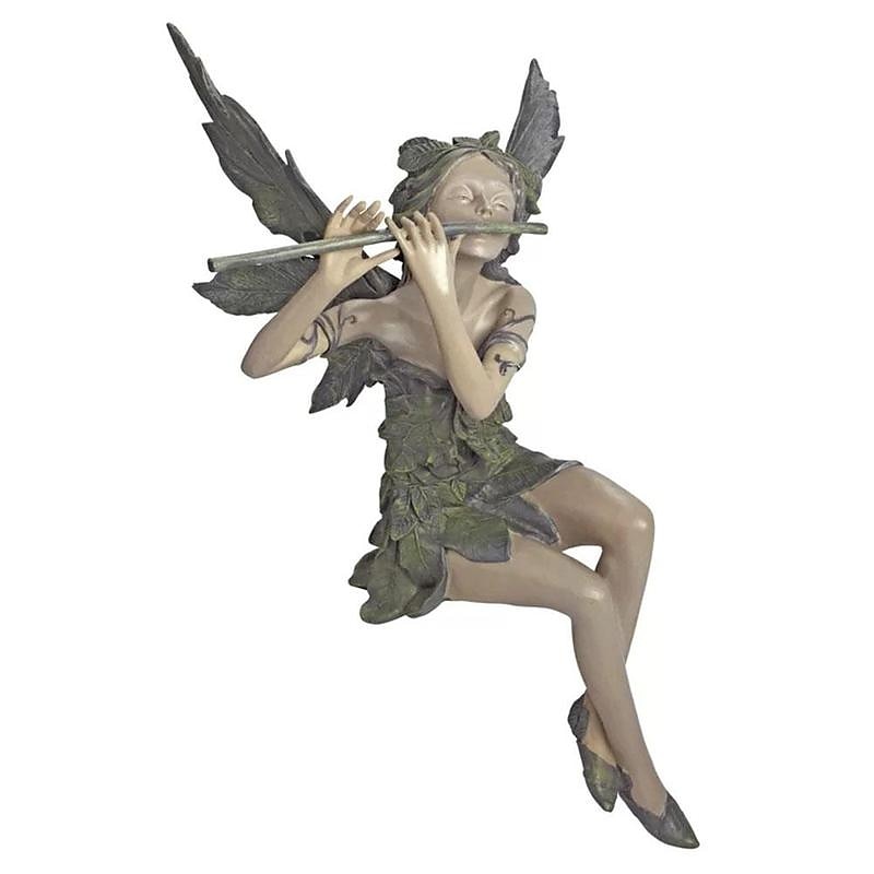 Garten Flöte Blume Fee Statue Harz Handwerk Landschaftsbau Skulptur Kunst Hof Figur sitzend Garten Haus Ornament Dekoration 2025 - $33.99 –P7