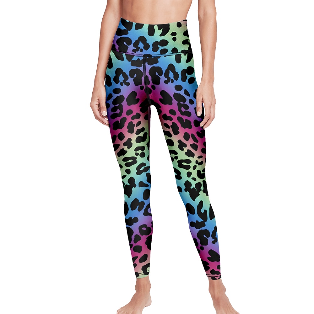 نسائي Sports Gym Leggings السراويل اليوغا خصر عالي سباندكس أزرق الشتاء بناطيل لجينجز قصيرة جلد نمر بنطلون رياضي للبطن بعقب رفع ملابس ملابس يوغا اللياقه البدنيه تمرين نادي رياضي ركض / عالية المرونة 2026 - $18.99 –P2