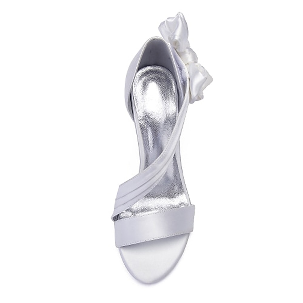 Burgunderrote Satin High Heels für Damen – elegante offene Cocktail-Sandalen mit überkreuzten Riemchen und Schleife für Hochzeiten und Partys 2026 - $79.99 –P6