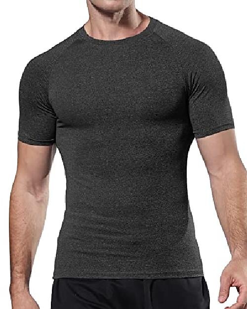 tricou pentru bărbați de modă musculare pentru antrenament de gimnastică cămașă cu mânecă scurtă culturism atletic tricou stretch topuri negru 2026 - $12.49 –P6