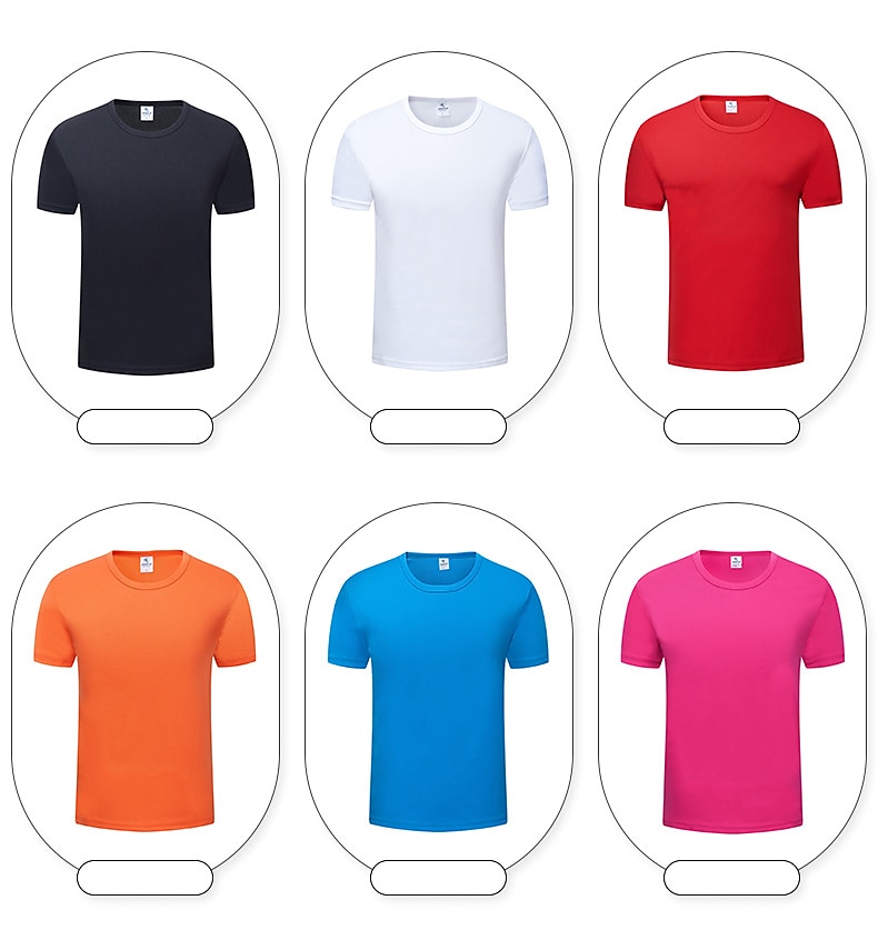 Муж. С короткими рукавами Вырез под горло Лето Однотонный Атлетический Черный Белый Желтый Футболка для мужчин 2025 - $9.99 –P6