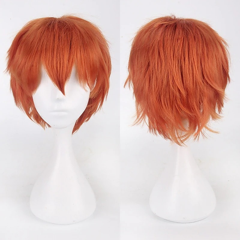 s parrucche cosplay per uomini e donne parrucca anime in fibra resistente al calore parrucche di halloween da 12 pollici del 2025 a $16.99 –P8