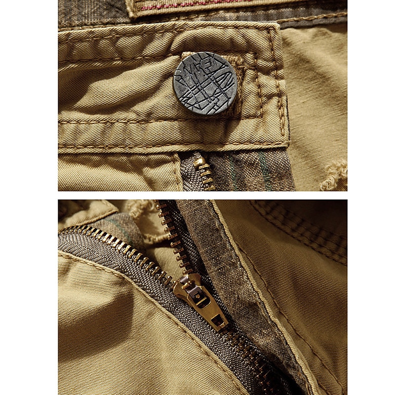 Men's Cargo Shorts Hiking Shorts Leg Drawstring Multi Pocket Multiple Pockets Plain Breathable Outdoor Calf-Length Casual Daily Streetwear Stylish Black Wine Inelastic 2025 - $31.99 –P10