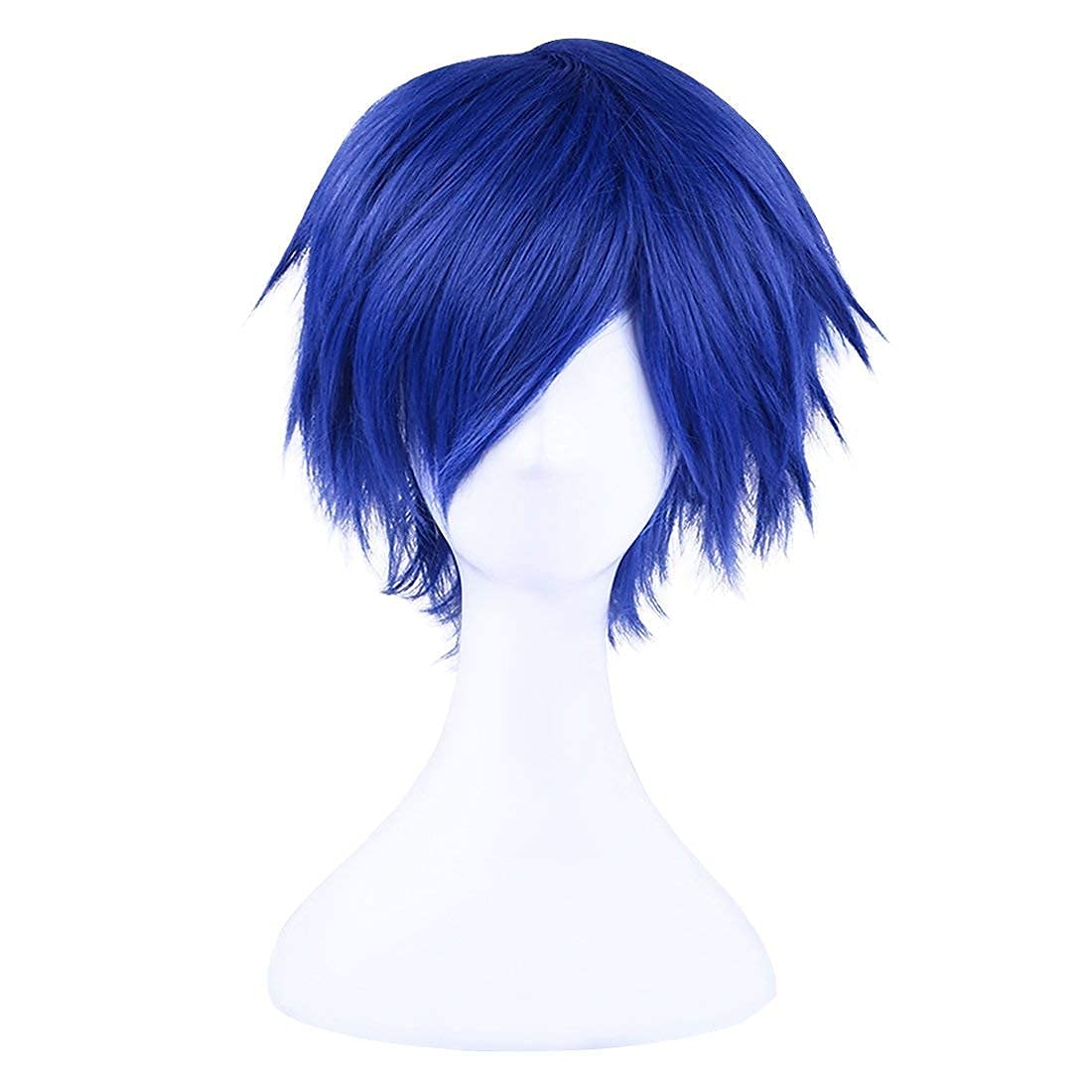 Cosplay Peruk Golvende Middelste Scheiding Peruk Donkerblauw Synthetische Haar Mannen Blauwe Halloween perukken 2025 - $18.49 –P4
