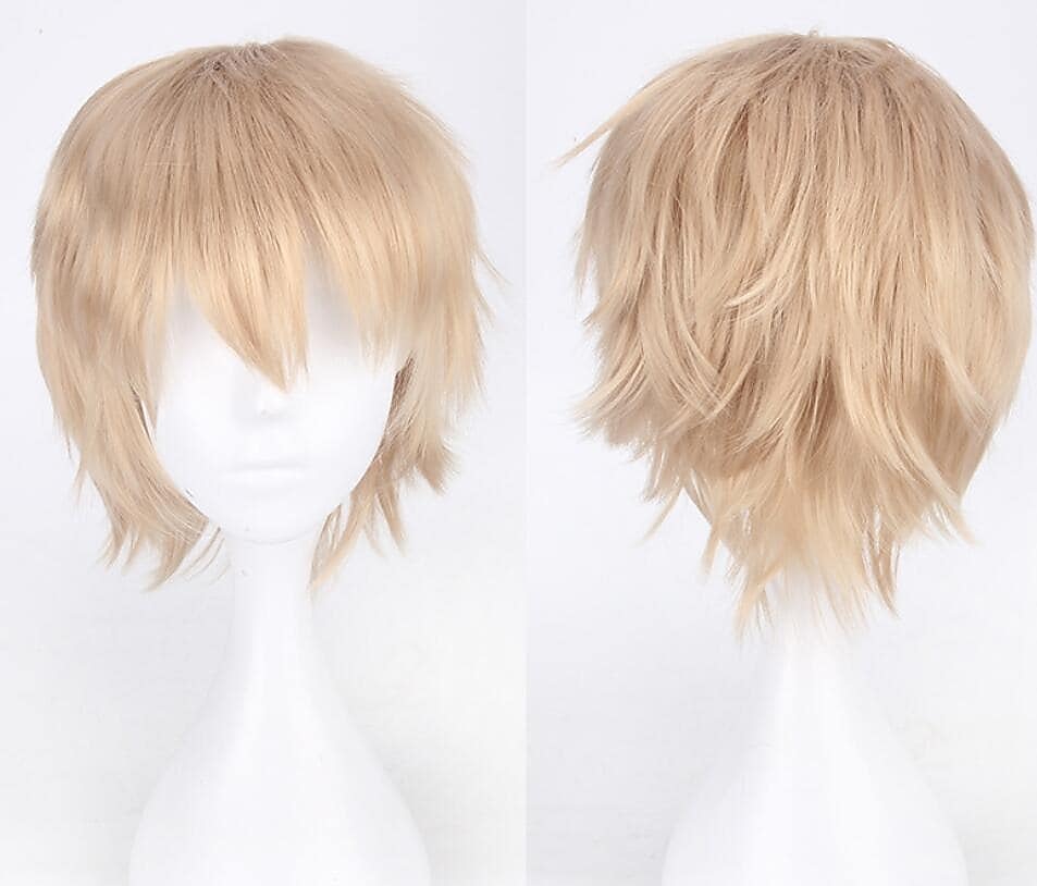 s parrucche cosplay per uomini e donne parrucca anime in fibra resistente al calore parrucche di halloween da 12 pollici del 2025 a $16.99 –P14
