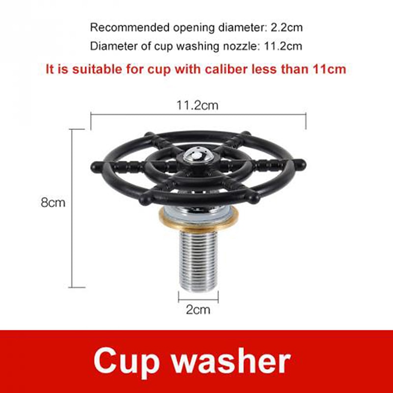 automatische bekerwaskraan glazen spoelbak aanrecht bar glazen spoelbak koffiekan wasbeker voor keukenbaraccessoires 2026 - $48.99 –P5