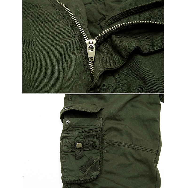 Herre Cargoshorts Shorts til turbruk Benetrekk Multi lomme Flere lommer عادي Kamuflasje Farge Pustende Utendørs Knelengde Avslappet Daglig Gatemote Stilfull Gul Militærgrønn Mikroelastisk 2025 - $28.99 –P11