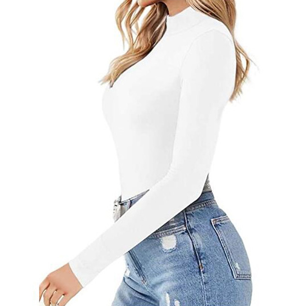 Γυναικεία Μαγιό γιλέκο Μονόχρωμο Σπαντέξ Γρήγορο Στέγνωμα Ελαφρύ Αναπνέει Μακρυμάνικο Κορμάκι Μαγιό Σέρφινγκ Παραλία Θαλάσσια Σπορ Καλοκαίρι 2026 - $16.49 –P8