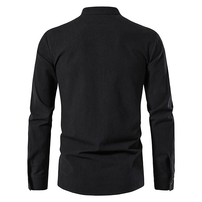 Retro Vintage Medieval Renaissance Blouse / Shirt Cosplay Costume Outfits Ren Faire Pirate Viking Crusader Men's Viking Fantasy Halloween Carnival Masquerade Casual Daily LARP Ren Faire Adults Shirt 2025 - $43.99 –P8