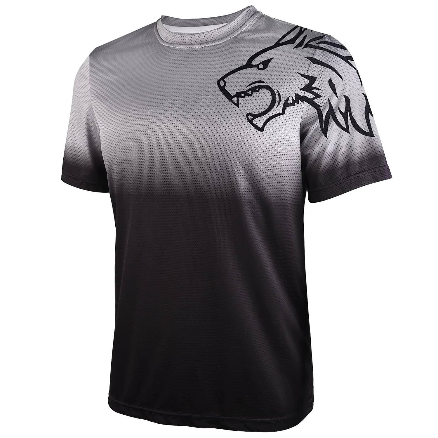 Per uomo Manica corta Maglia in discesa Gradiente Lupo Bicicletta Superiore Ciclismo da montagna Cicismo su strada Verde foresta Nero Verde Elastene Poliestere Traspirante Asciugatura rapida del 2025 a $27.99 –P10