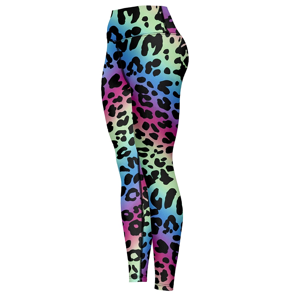 نسائي Sports Gym Leggings السراويل اليوغا خصر عالي سباندكس أزرق الشتاء بناطيل لجينجز قصيرة جلد نمر بنطلون رياضي للبطن بعقب رفع ملابس ملابس يوغا اللياقه البدنيه تمرين نادي رياضي ركض / عالية المرونة 2026 - $18.99 –P4