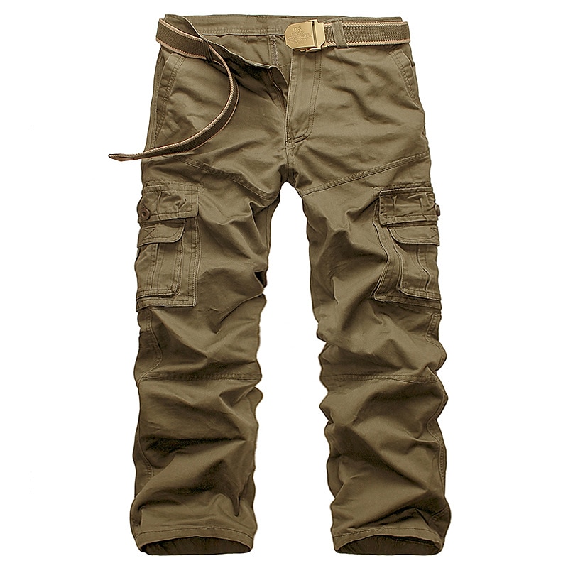 Per uomo Pantaloni cargo Pantaloni da lavoro Pantaloni cargo tattici Militare Estate Esterno Ripstop Asciugatura rapida Multi Pocket Resistenza all'usura Pantalone / Sovrapantaloni Pantaloni Nero del 2025 a $39.99 –P4