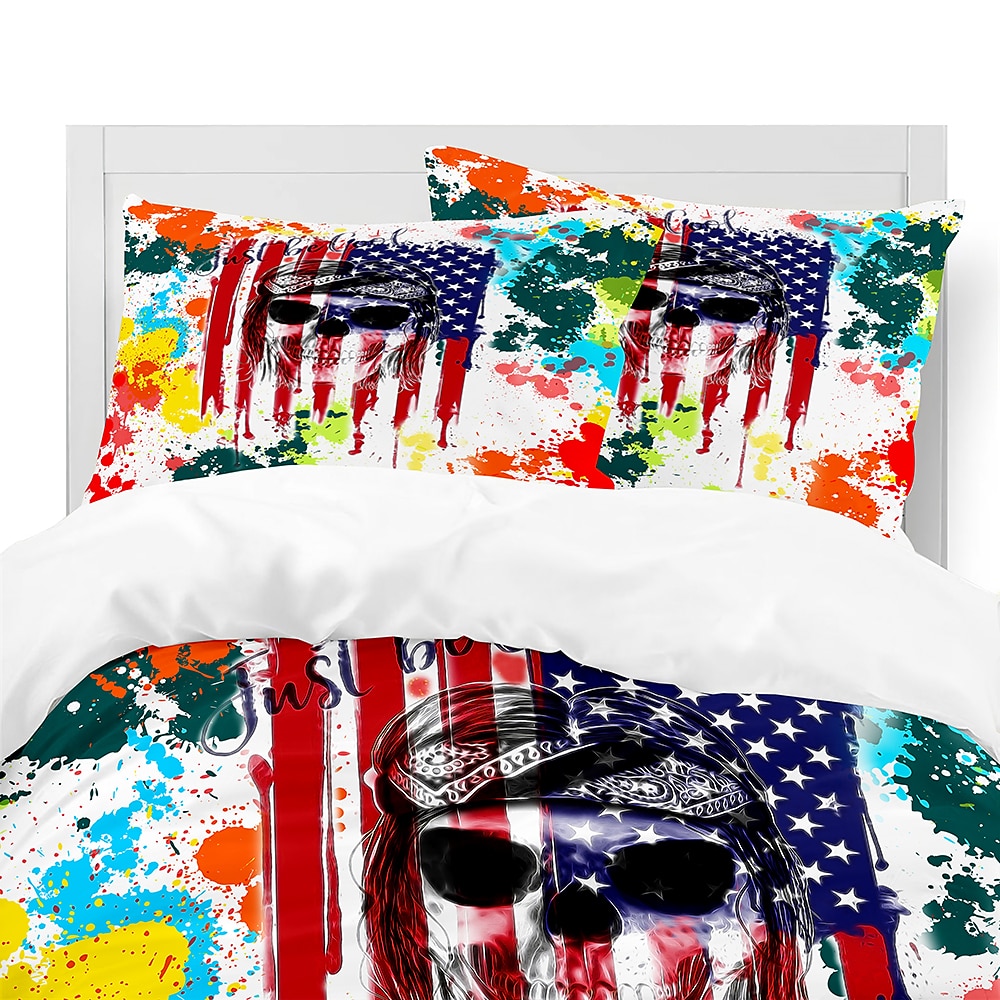 3D Street Art Graffiti Series Print Duvet Cover Bedding Sets Comforter Cover with 1 Print Duvet Cover or Coverlet,2 Pillowcases for Double/Queen/King 2025 - $41.99 –P2