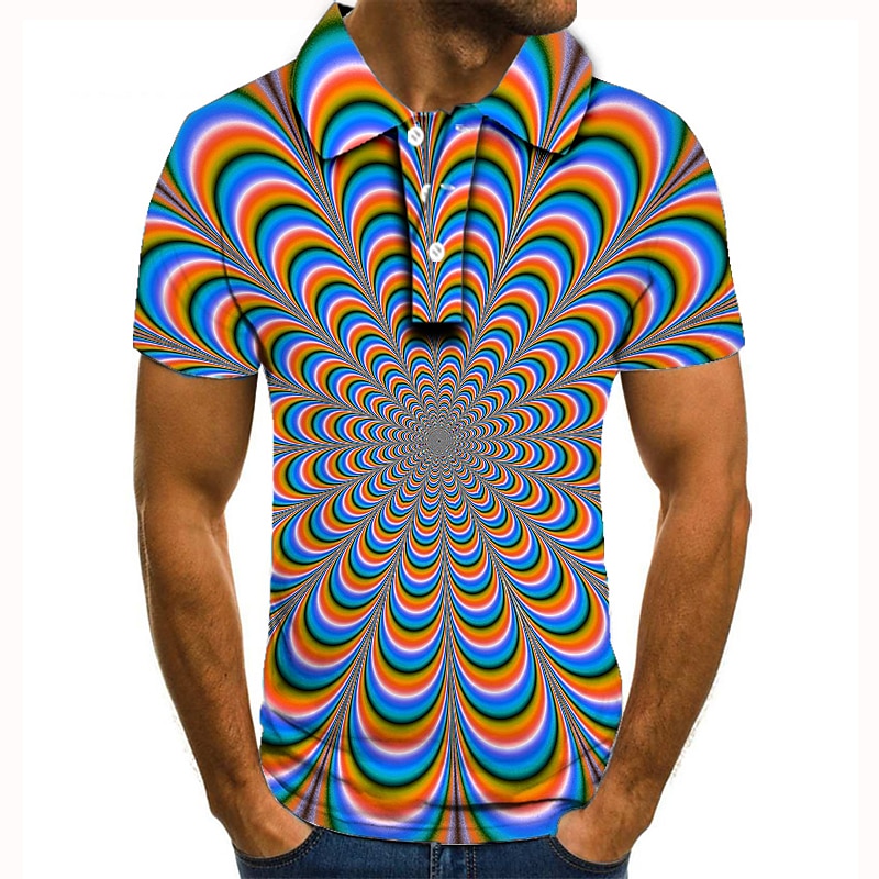 Voor heren Amerikaanse vlag veteranen Poloshirts Golfshirt Korte mouw Poloshirt Overhemden met kraag Casual Streetwear Vakantiekleding Feestoutfits Knop 3D-afdrukken A Zee blauw Zwart 2025 - $22.99 –P4