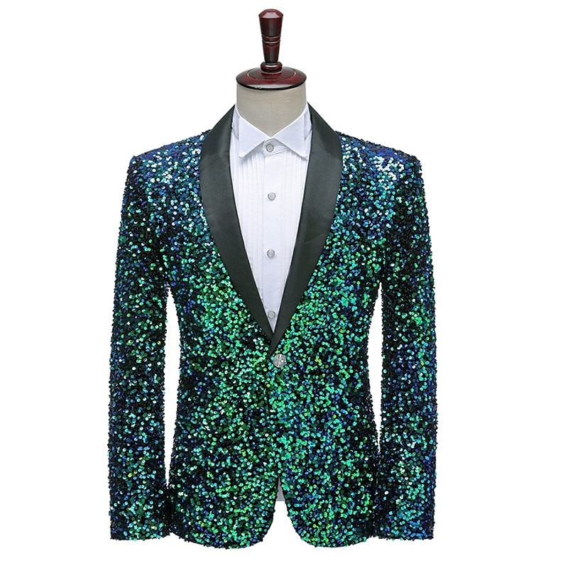 Schijf Jaren '80 Jas Gemaskerd Bal Hippie Schijf Lovertje Voor heren Carnavalskostuum Evenement / Feest Vrijgezellenfeest Prideparade Volwassenen Jas 2025 - $154.99 –P2