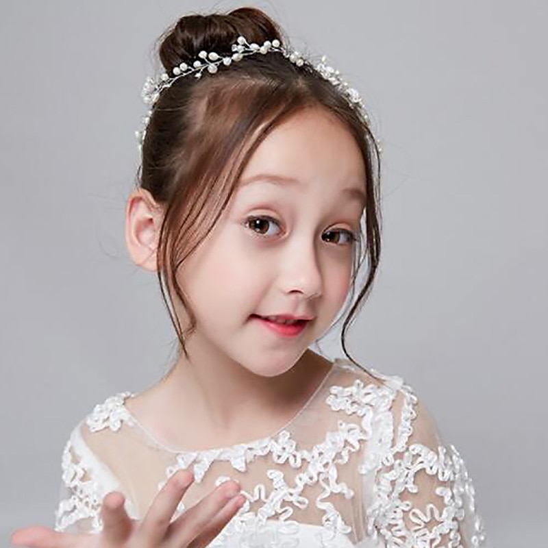 Crown Tiaras Headbands Headpiece Imitation Pearl Rhinestone Wedding Party / Evening Retro Sweet With Faux Pearl Crystal / Rhinestone Headpiece Headwear 2024 - $14.99 –P2