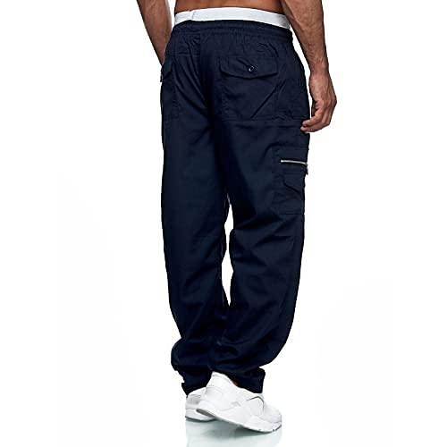 Mens Fashion Cargo Pants Casual Loose Trousers Multi-Pocket Outdoor Work Pants Jogger Athletic Sweatpants Navy 2025 - $12.99 –P3