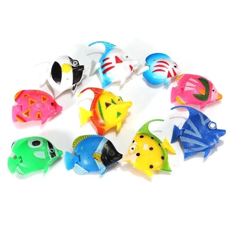 10pcs/50pcs Plastic Small Fake Tropical Fish for Aquarium Simulated Vivid Landscape Decoration Floating Artificial Fish Tropical Fish 2025 - $15.49 –P7