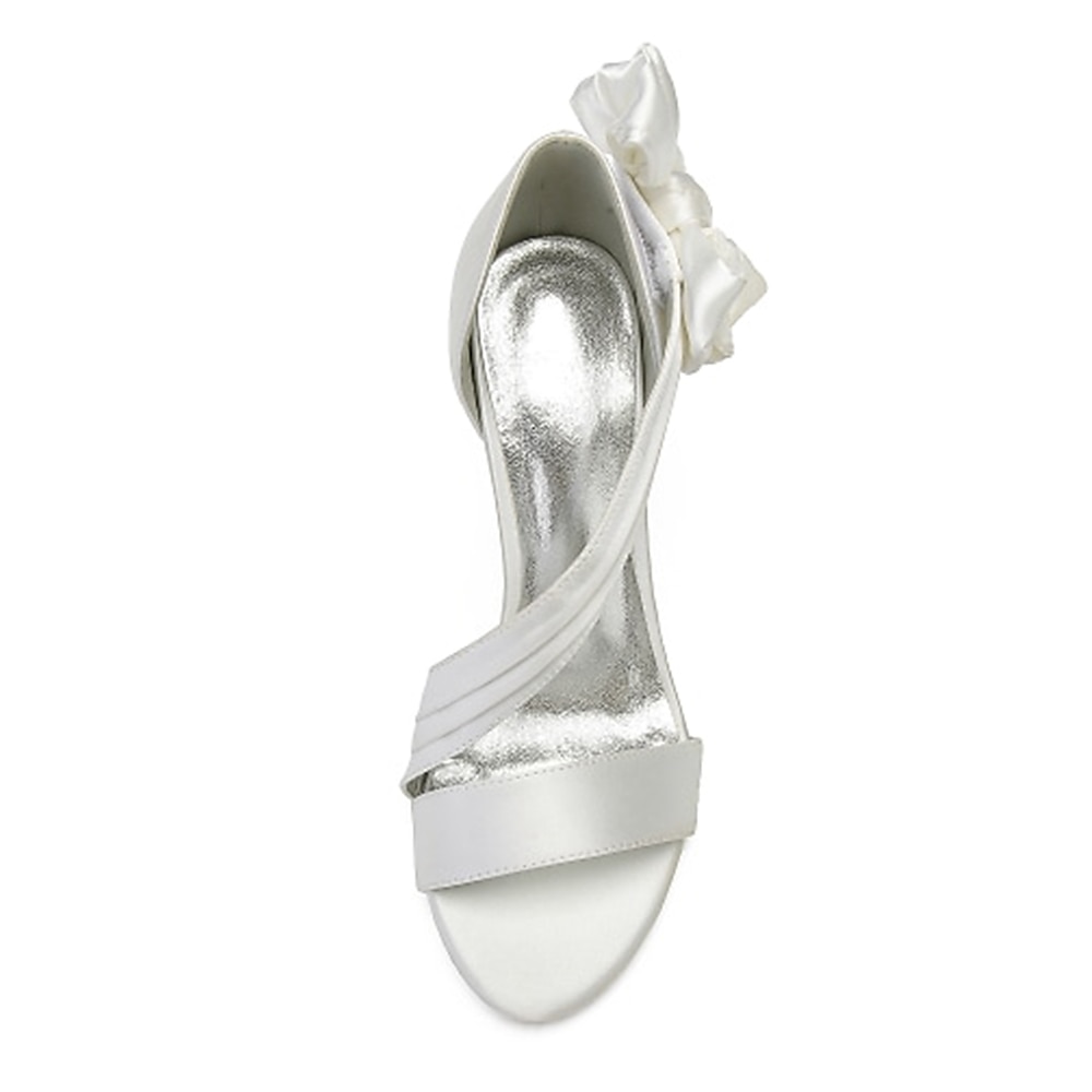 Burgunderrote Satin High Heels für Damen – elegante offene Cocktail-Sandalen mit überkreuzten Riemchen und Schleife für Hochzeiten und Partys 2026 - $79.99 –P3
