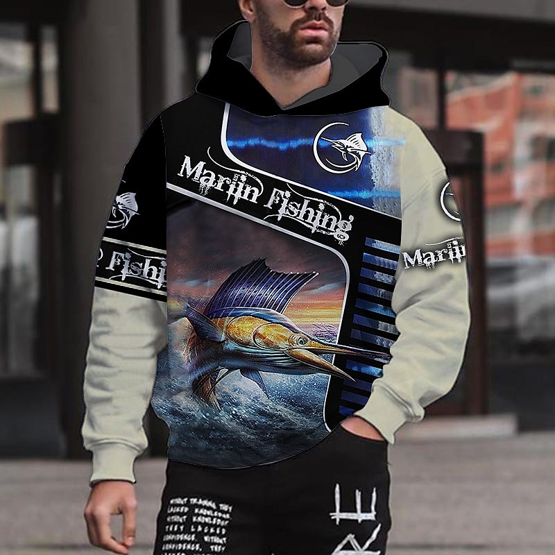 Hombre Graphic Animal Sudadera Sudaderas Sudadera Manga Larga Sudadera con capucha Con Capucha Ropa de calle Impresión 3D Deporte Diario Caqui claro. Negro Estampado Primavera & Otoño Diseñador 2025 - $31.99 –P7