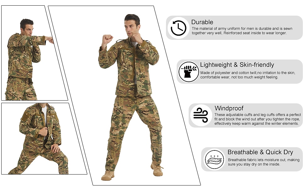 army uniform weight with boots