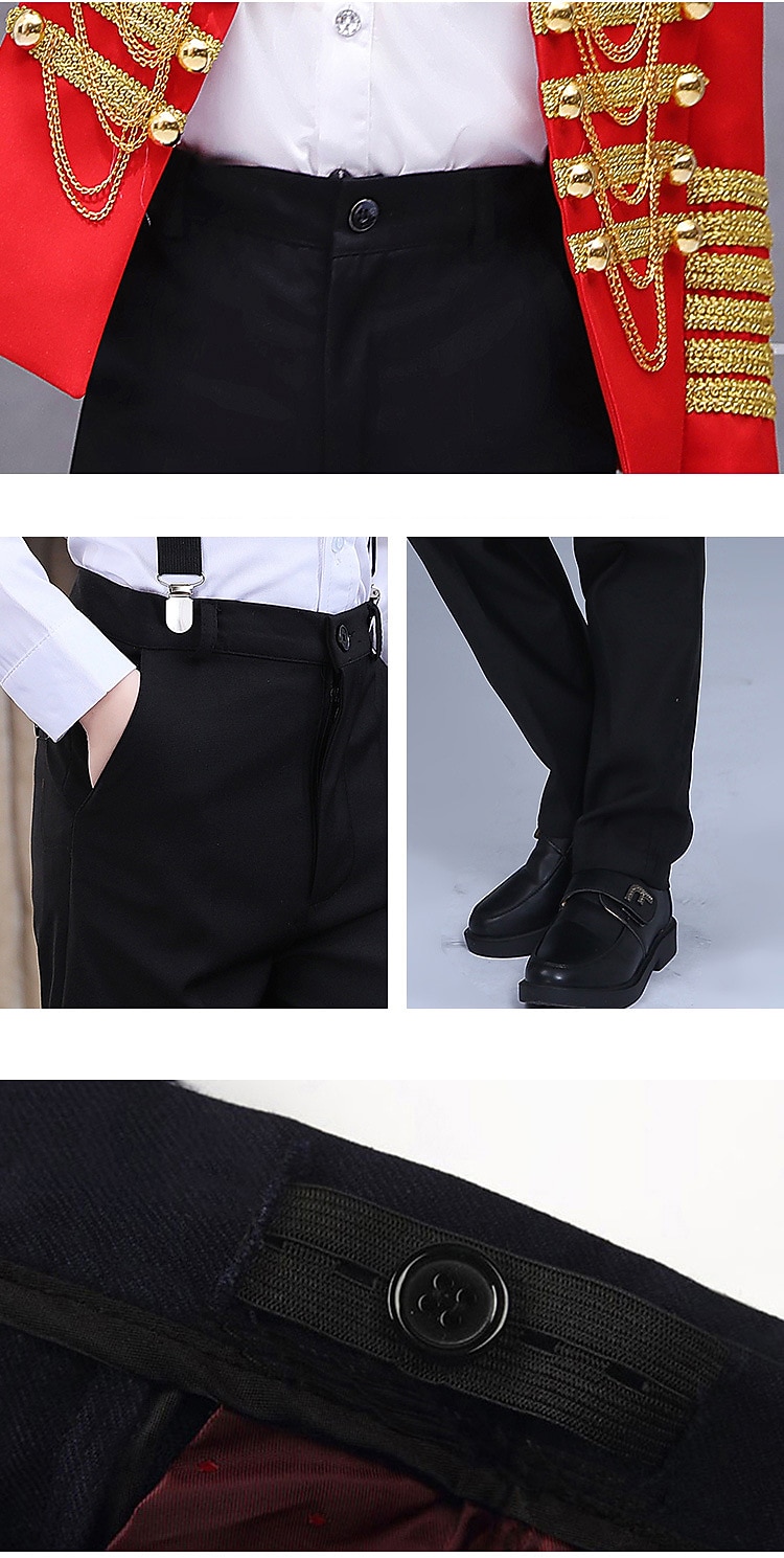 Carnival 2026 Carnival Costume 2026 Coat Suit Trousers Circus Jacket Prince Aristocrat Retro Vintage Rococo Medieval Kid's Boys' Prom Birthday Party / Evening Dress Up 2026 - $141.99 –P10