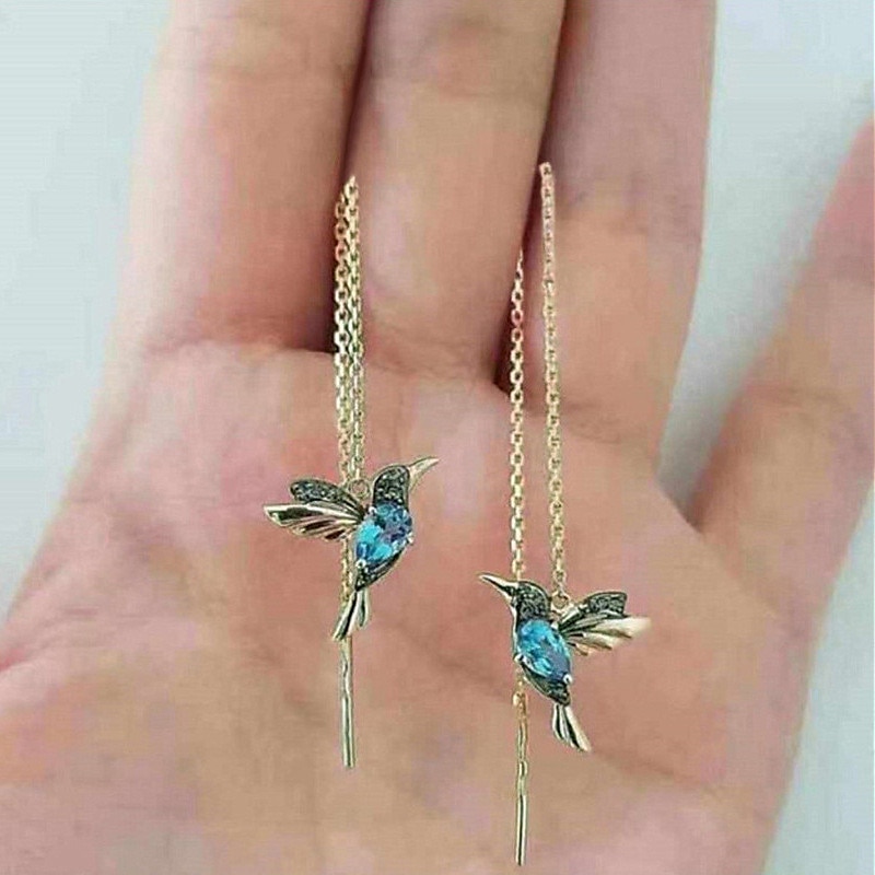 Women's Earrings Chic & Modern Street Bird Earring / Red / Blue / Fall / Winter / Spring 2025 - $6.49 –P1