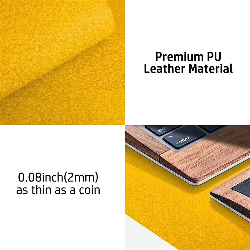 Basic Mouse Pad 35.4*17.7*0.08 inch Non-Slip Waterproof Leather Mousepad for Computers Laptop PC Office Home Gaming 2025 - $20.99 –P2