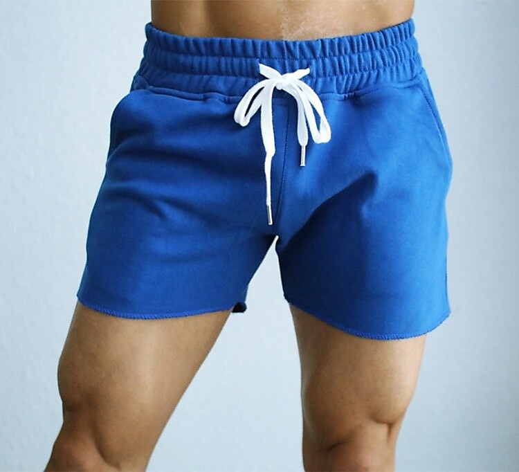 Men's Athletic Shorts Active Shorts Sweatpants Running Shorts Drawstring Solid Colored Outdoor Sports Short Daily Weekend Cotton Sporty Slim Black Army Green 2025 - $18.99 –P4